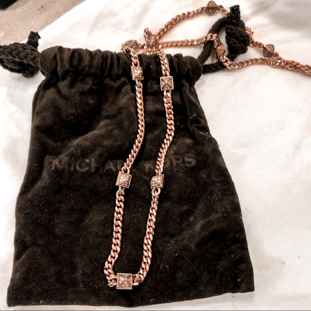 Michael Kors Rose Gold Chain Necklace